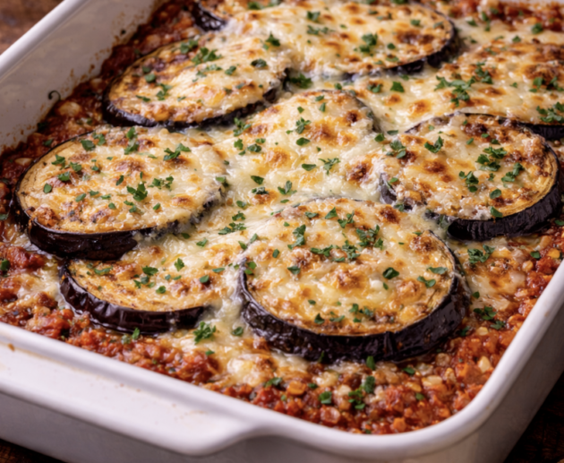 Auberginen-Lasagne mit Ricotta_5