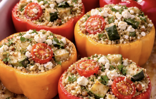 Gefüllte Paprika mit Couscous & Feta_5