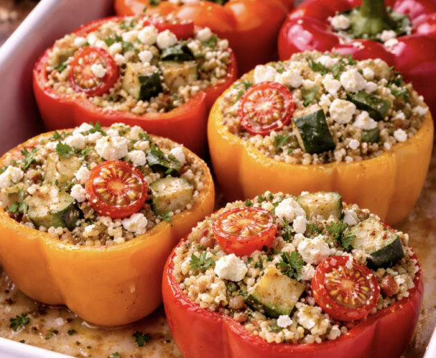 Gefüllte Paprika mit Couscous & Feta_5