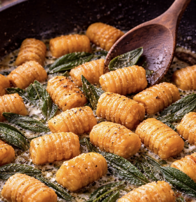 Kürbis-Gnocchi mit Salbeibutter_5