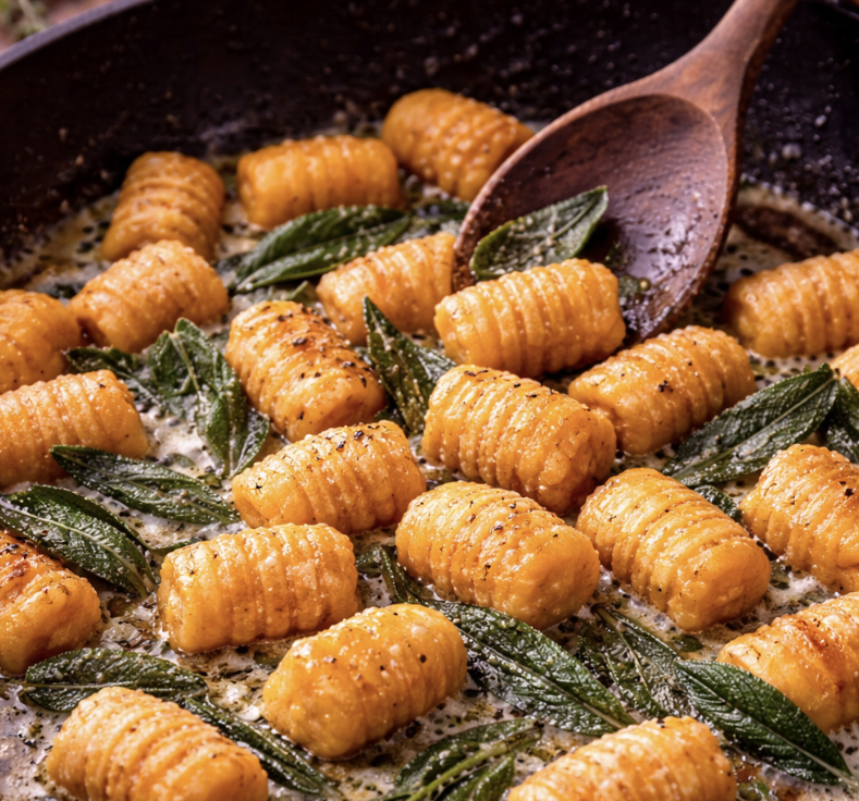 Kürbis-Gnocchi mit Salbeibutter_5