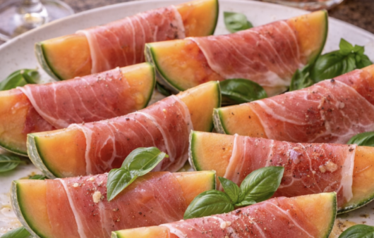 In Prosciutto gewickelte Melone_5