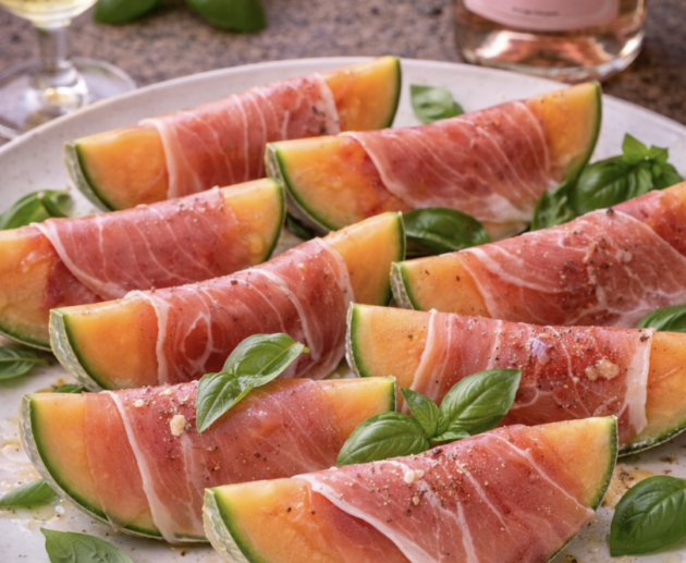In Prosciutto gewickelte Melone_5