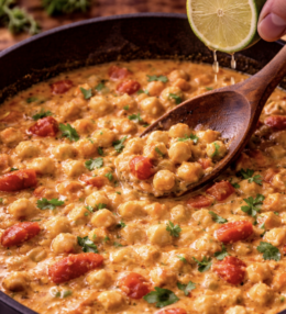 Kichererbsen-Curry mit Kokosmilch