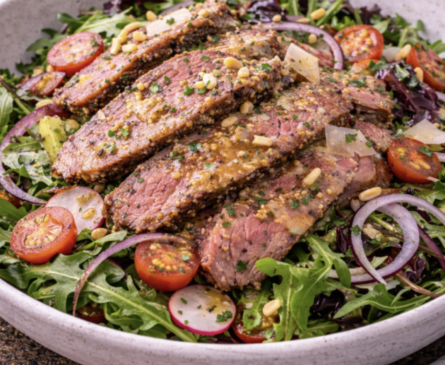 Roastbeef-Salat mit Senf-Vinaigrette_6