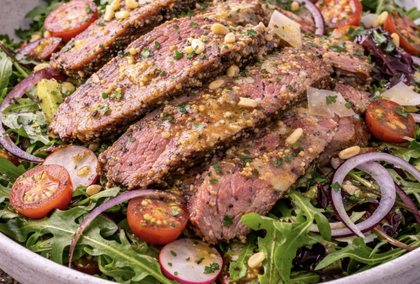 Roastbeef-Salat mit Senf-Vinaigrette_6