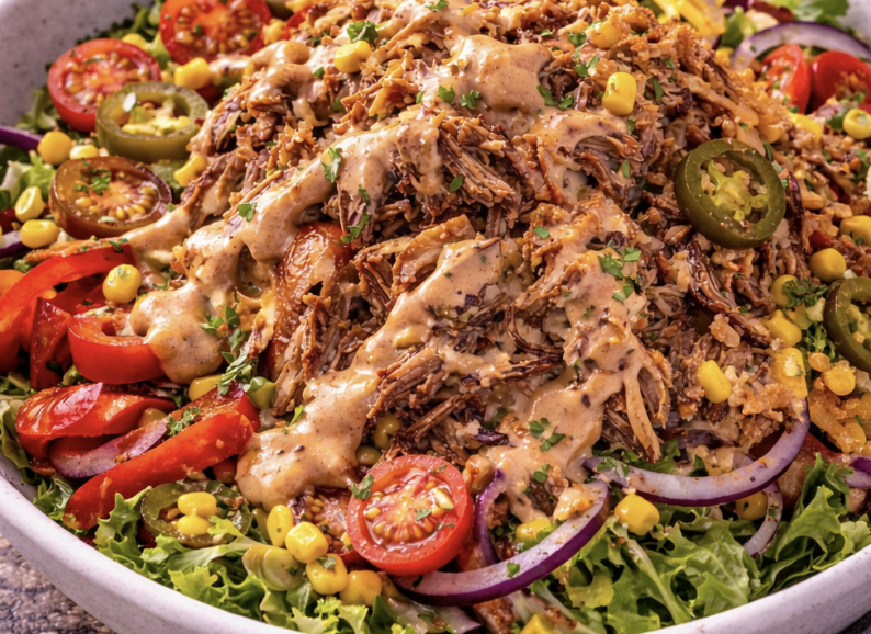 Pulled Pork Salat mit BBQ-Dressing_6