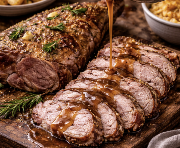 Geschmorte Lammkeule mit Rosmarin & Knoblauch_7