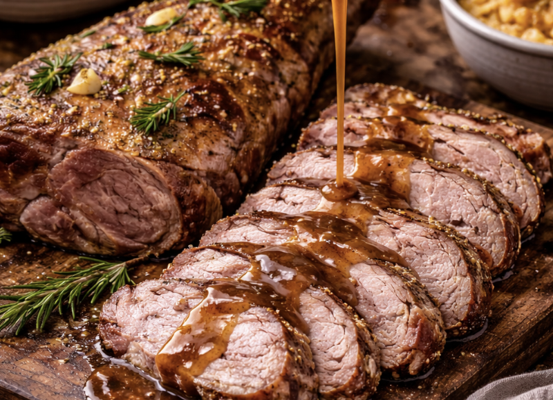 Geschmorte Lammkeule mit Rosmarin & Knoblauch_7