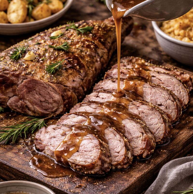 Geschmorte Lammkeule mit Rosmarin & Knoblauch_7