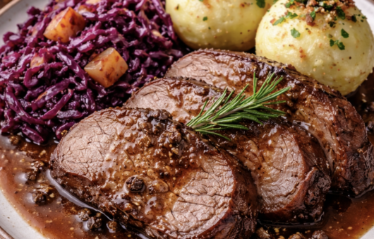 Wildschweinbraten mit Wacholder & Apfelrotkohl_6