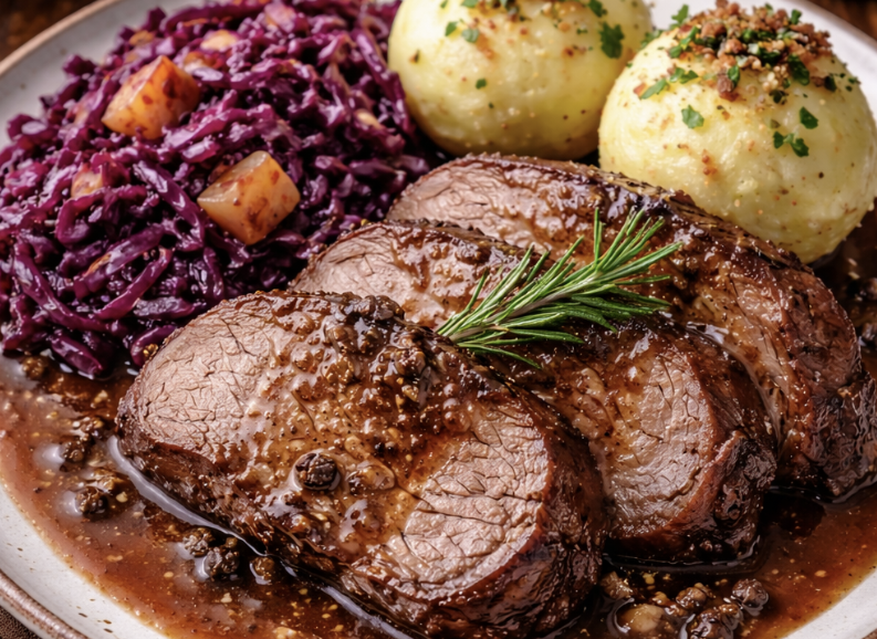 Wildschweinbraten mit Wacholder & Apfelrotkohl_6