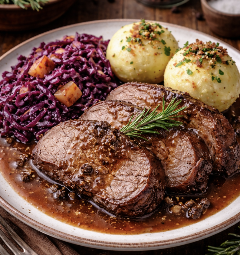 Wildschweinbraten mit Wacholder & Apfelrotkohl_6