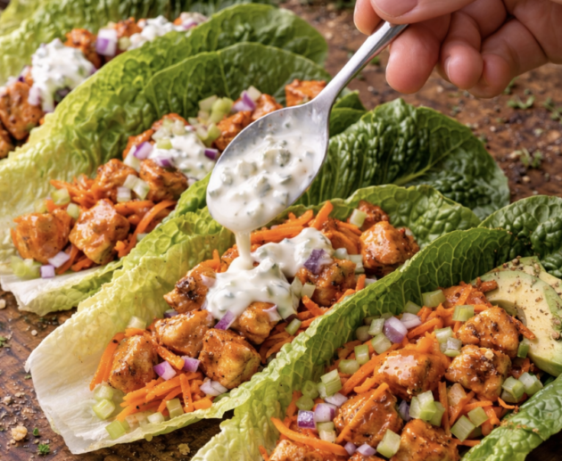 Buffalo Chicken Salat-Wraps_6
