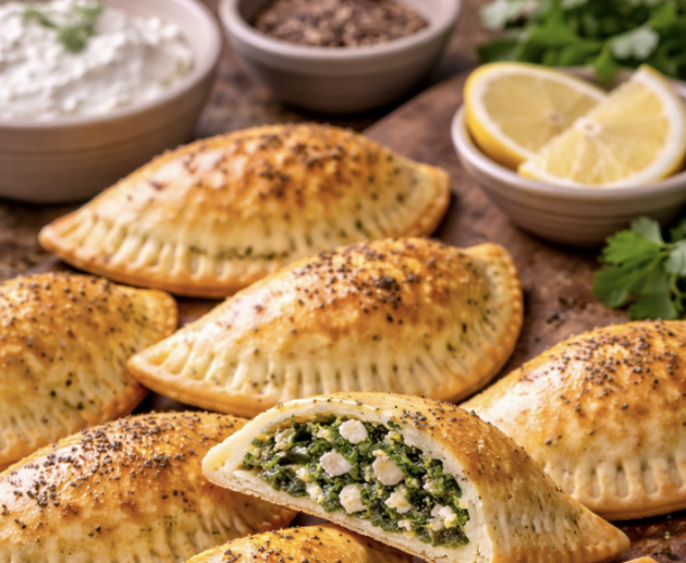 Gefüllte Teigtaschen mit Spinat und Feta_6