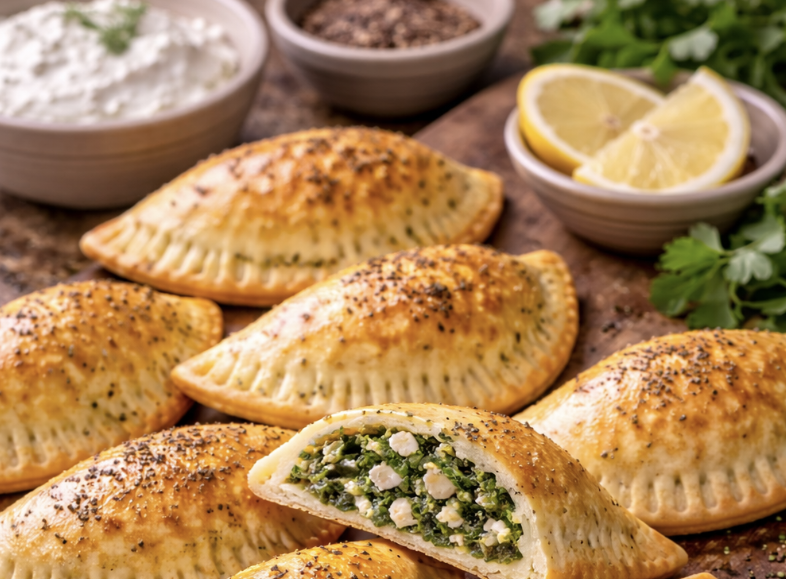 Gefüllte Teigtaschen mit Spinat und Feta_6
