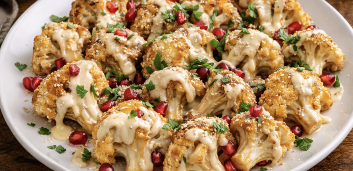 Knusprige Blumenkohl-Häppchen mit Tahini_6