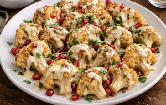 Knusprige Blumenkohl-Häppchen mit Tahini_6