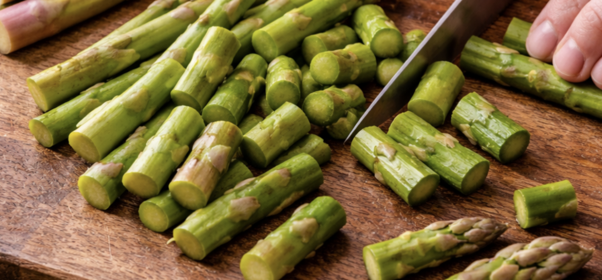 Vegetarisches Risotto mit grünem Spargel_1