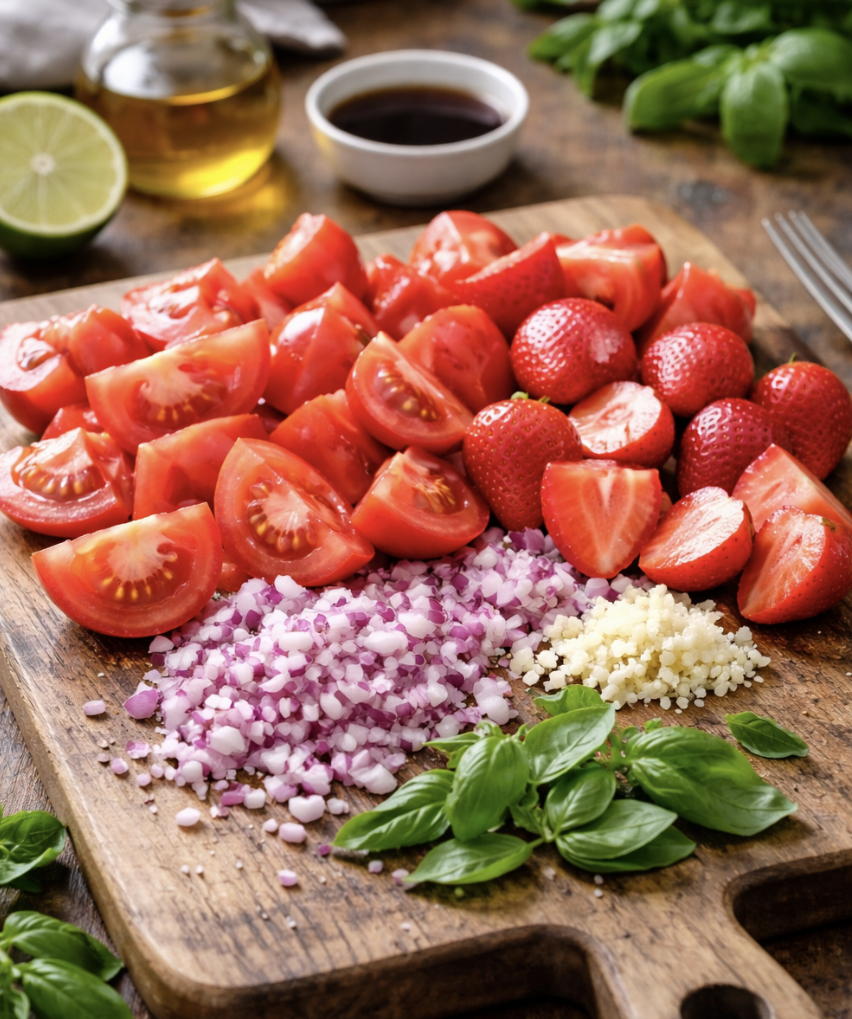 Kalte Tomaten-Erdbeer-Suppe_1