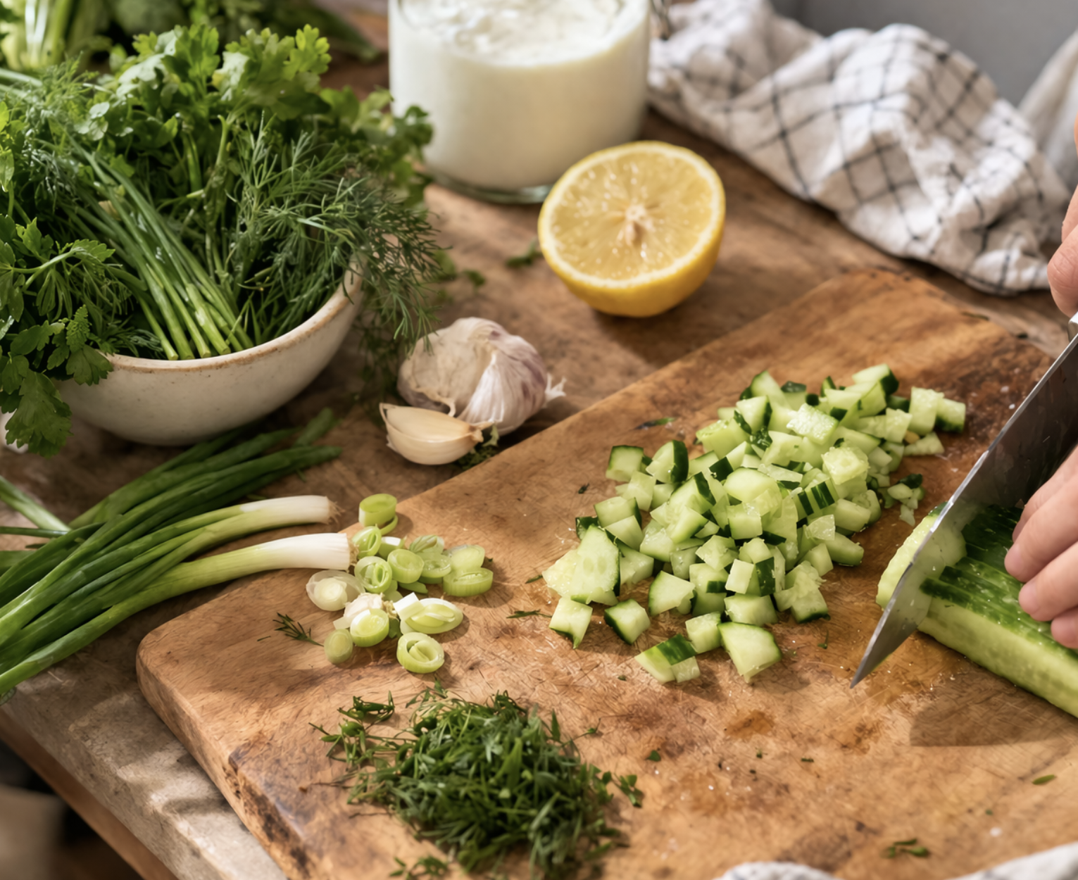 Kalte Buttermilchsuppe mit Kräutern_1