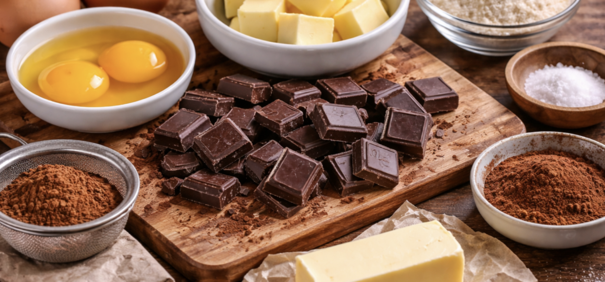 Schokoladenkuchen mit flüssigem Kern_1