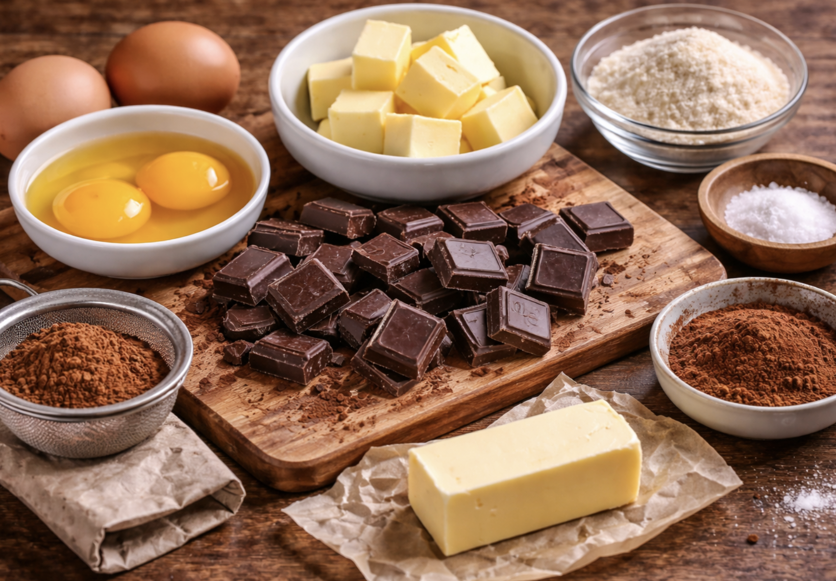 Schokoladenkuchen mit flüssigem Kern_1