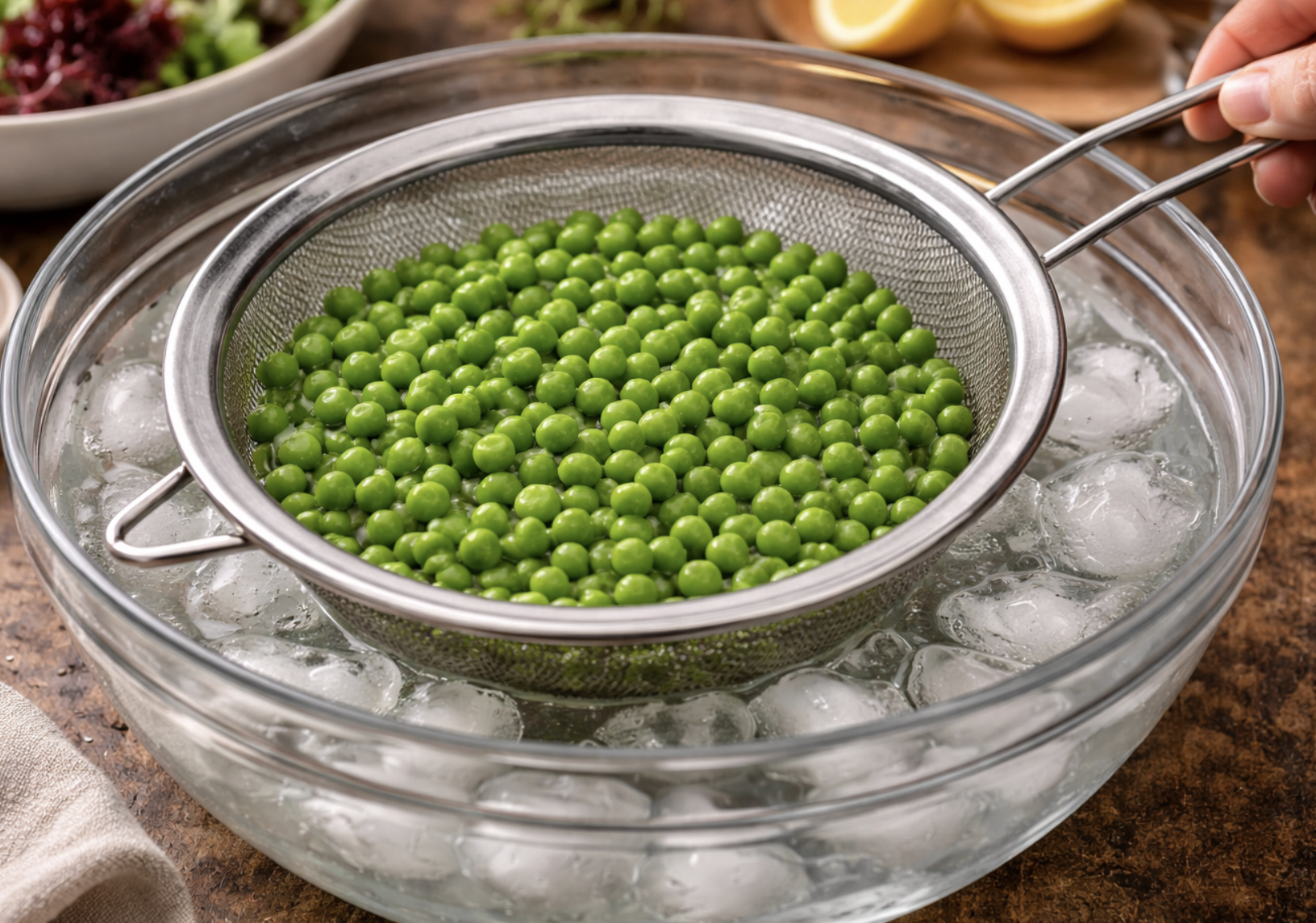 Frühlingssalat mit Erbsen und Minze_1