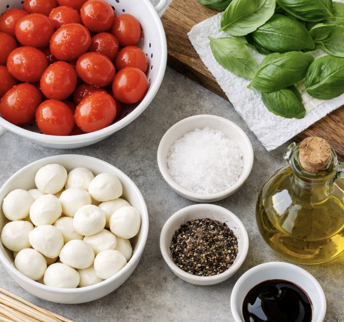 Caprese-Spieße mit Kirschtomaten und Mozzarella_1
