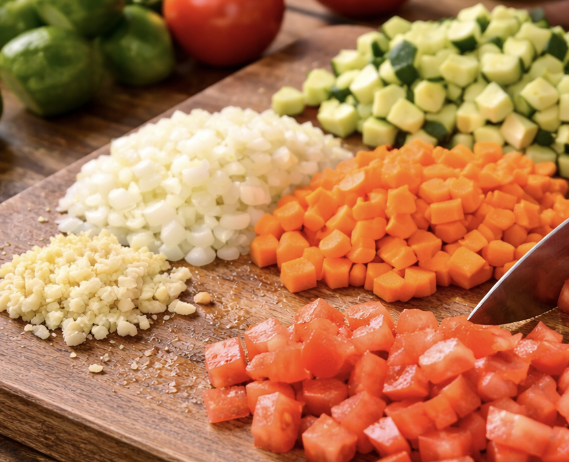 Tomaten-Gemüse-Suppe mit frischem Basilikum_1