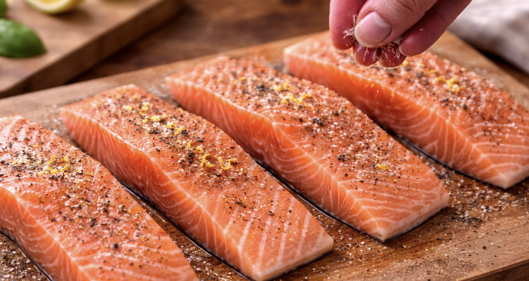 Lachsfilet mit Spinat und Zitronensauce_1