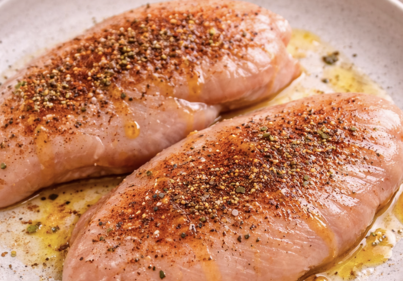 Gegrillte Hähnchenbrust mit Brokkoli und Zitronensauce_1