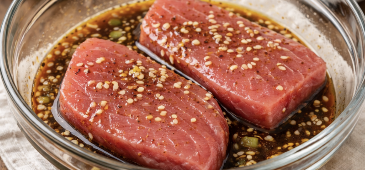 Gegrillter Thunfisch mit Sesamkruste_2