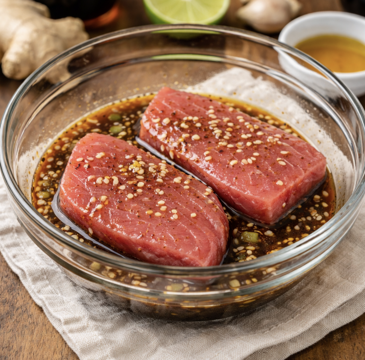 Gegrillter Thunfisch mit Sesamkruste_2