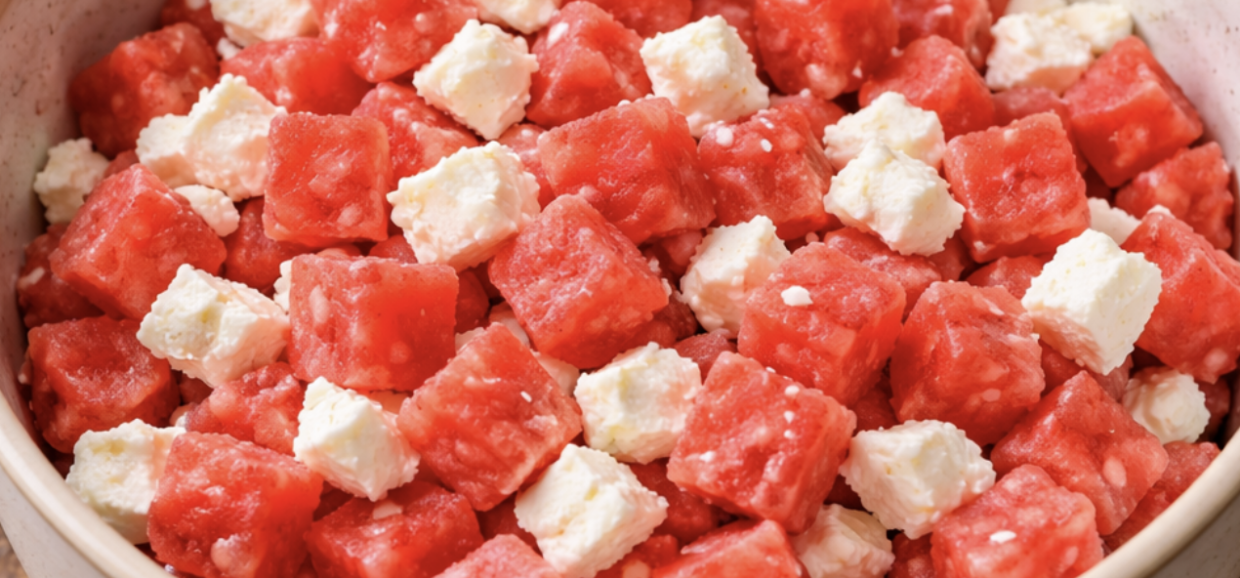 Melonen-Feta-Salat mit Minze_2