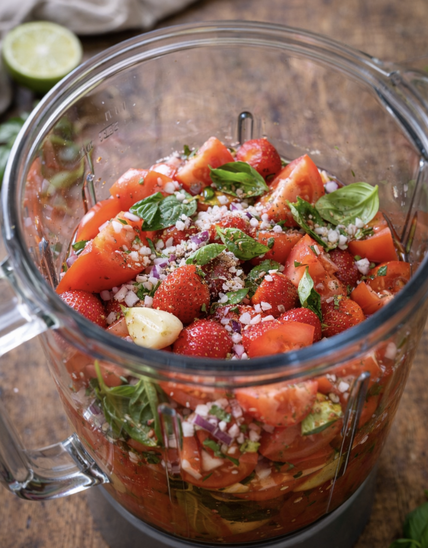 Kalte Tomaten-Erdbeer-Suppe_2