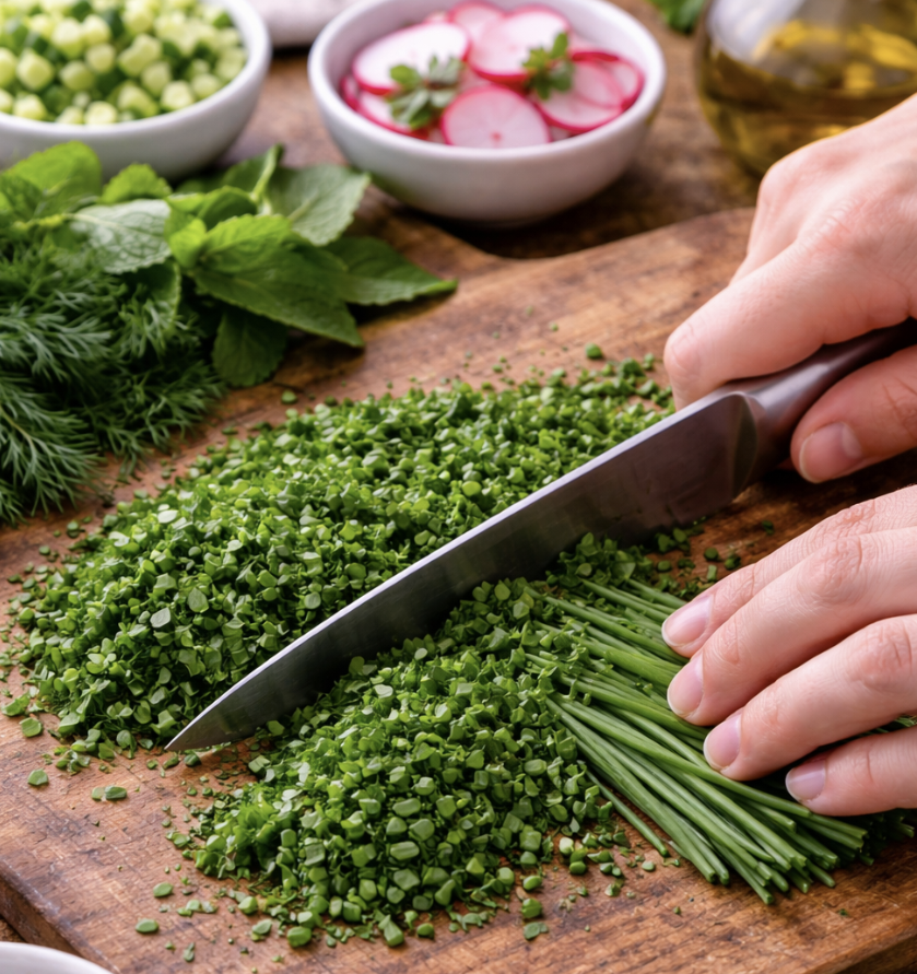 Kalte Buttermilchsuppe mit Kräutern_2