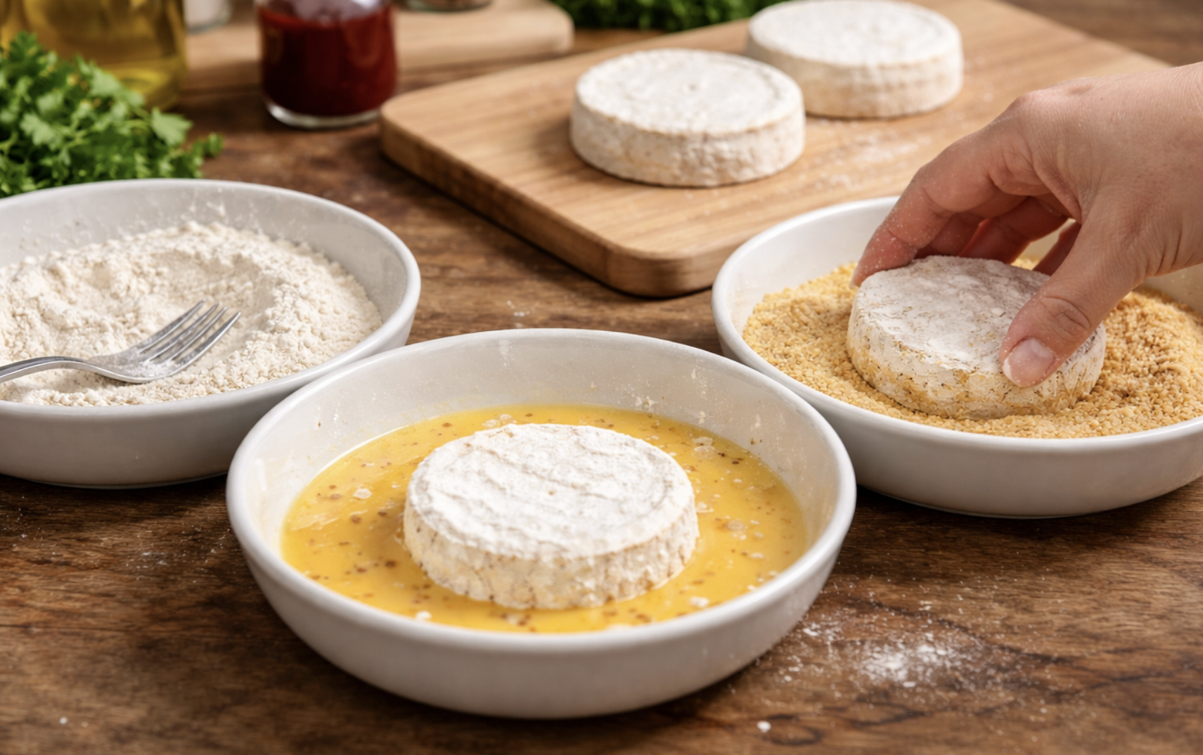 Gebackener Camembert mit Preiselbeeren_2