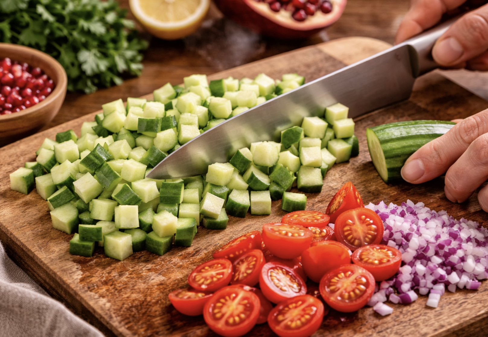 Couscous-Salat mit Granatapfel_2