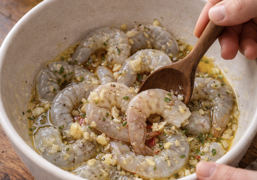 Garnelen auf Mango-Salsa_2