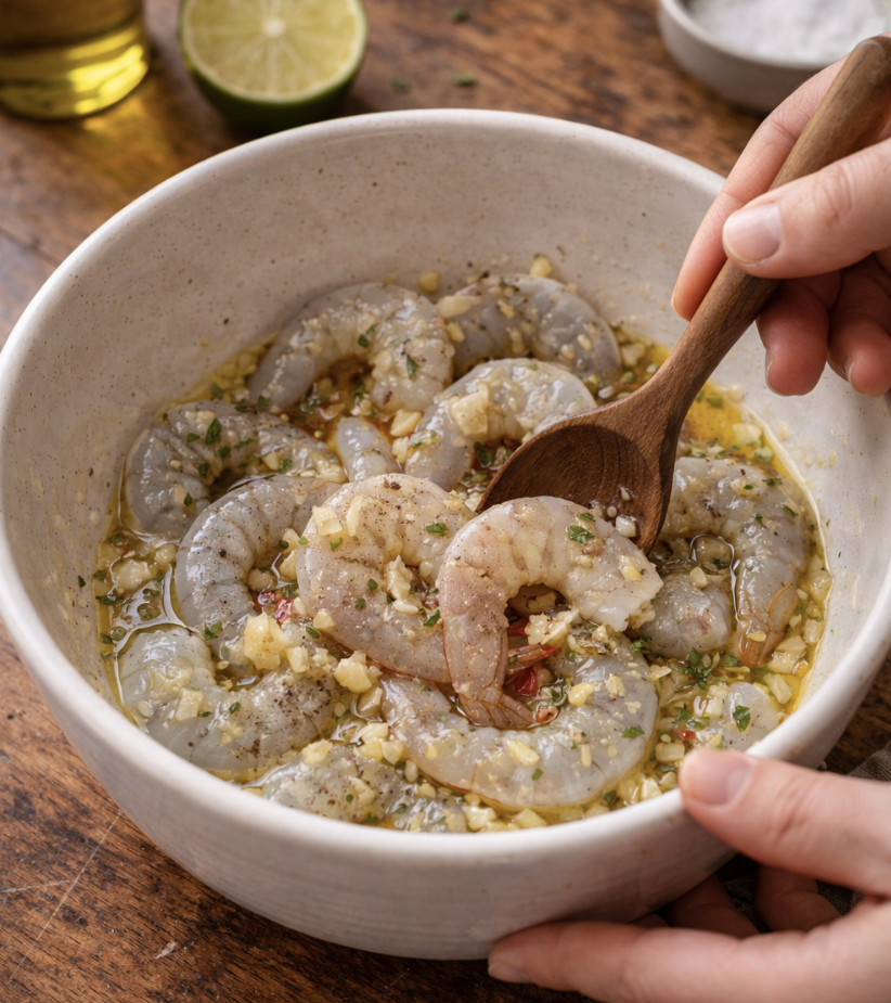 Garnelen auf Mango-Salsa_2