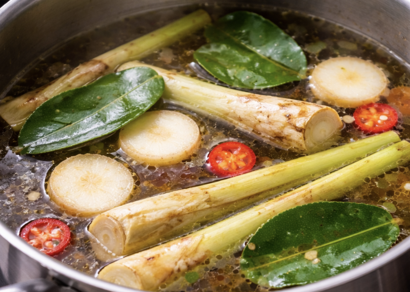 Thai-Kokos-Suppe mit Huhn_2