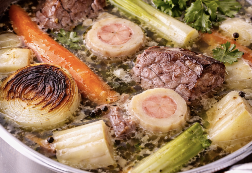 Rinderkraftbrühe mit Markklößchen_2