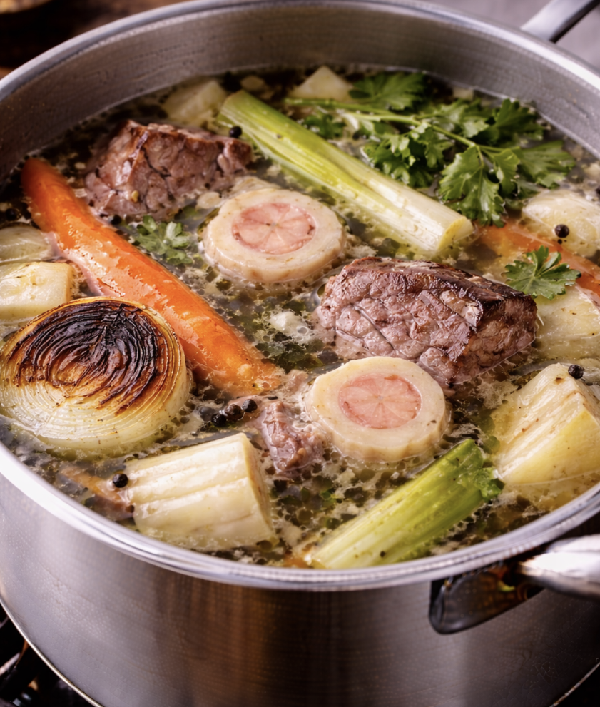 Rinderkraftbrühe mit Markklößchen_2