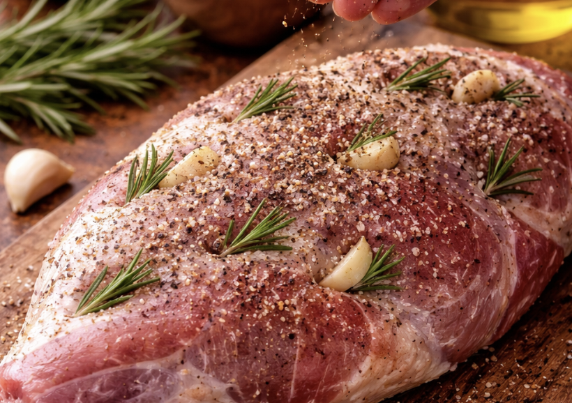 Lammbraten mit Knoblauch und Rosmarin_2