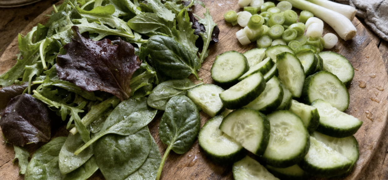 Frühlingssalat mit Erbsen und Minze_2