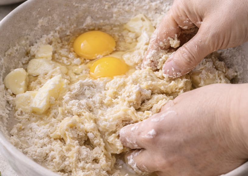 Brioche-Osterzopf mit Mandeln_2