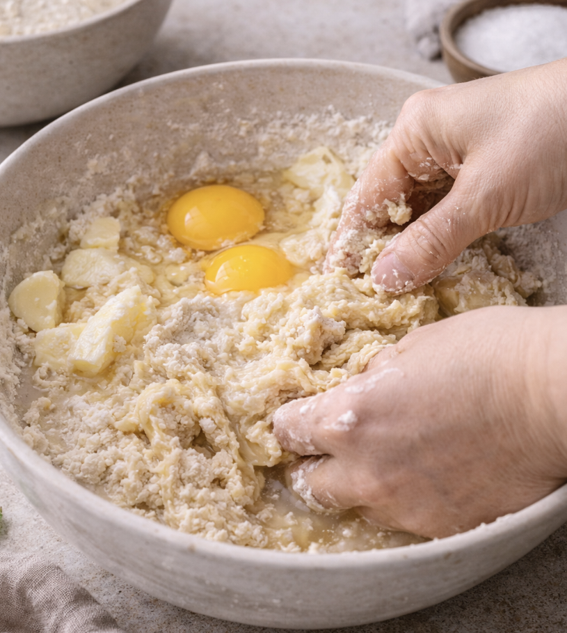 Brioche-Osterzopf mit Mandeln_2