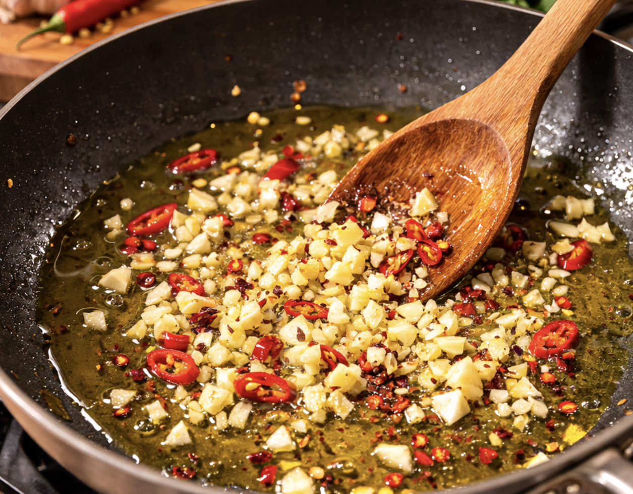 Linguine mit Krabben und Chili_2