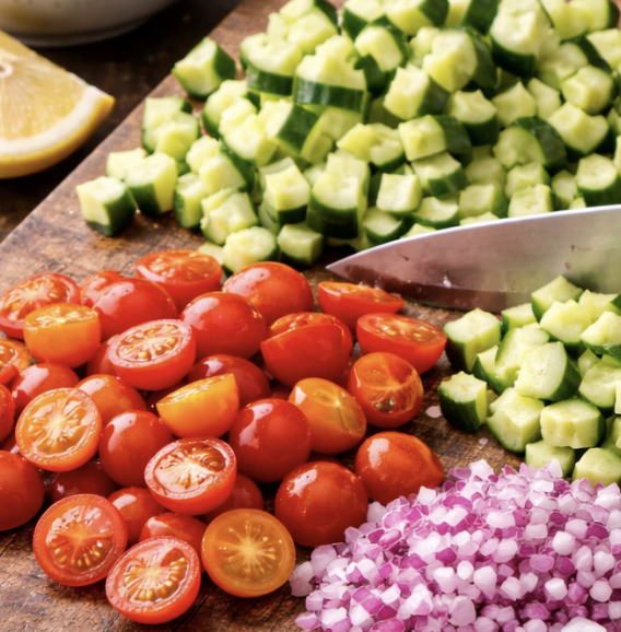 Mediterraner Kichererbsen-Gurken-Salat_2